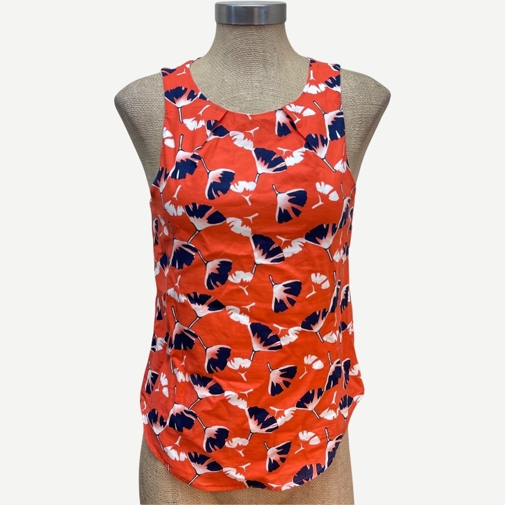 Pim + LARKIN floral sleeveless‎ blouse XS